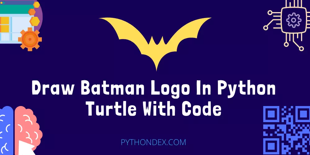 Draw Batman Logo In Python Turtle With Code