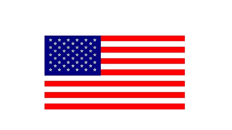 American flag python output
