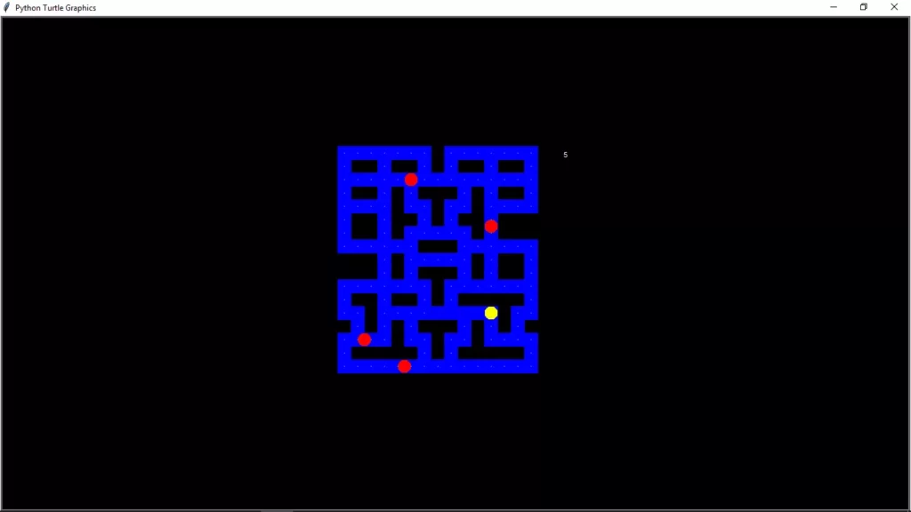 Python Pacman Game Output