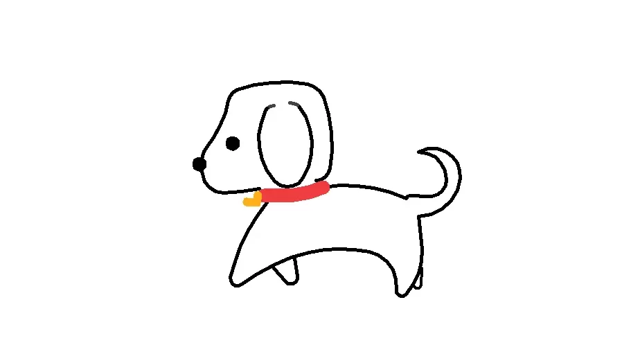 dog drawing in python