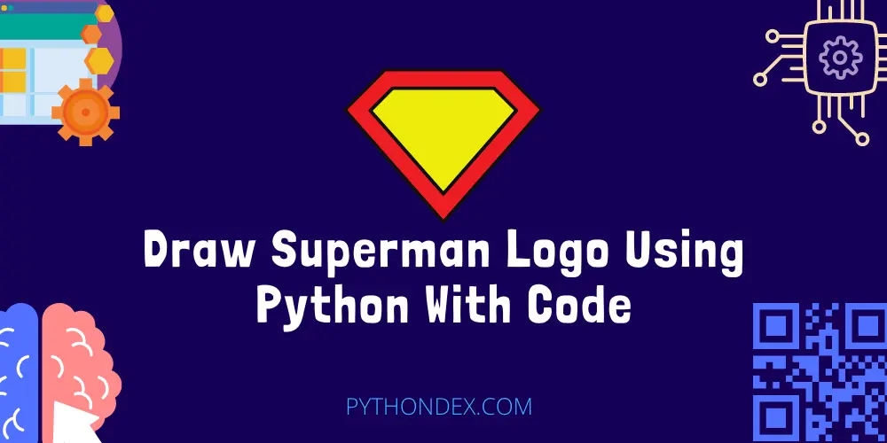 Draw Superman Logo Using Python With Code
