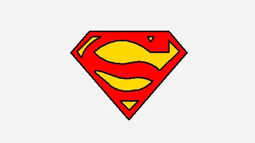 Superman Logo Drawing