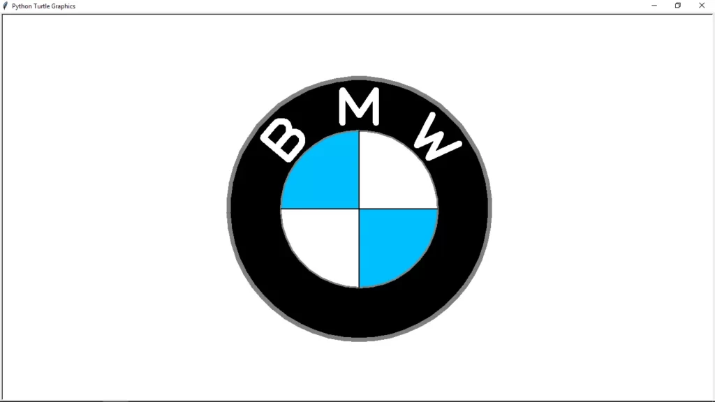 BMW Logo Drawing In Python