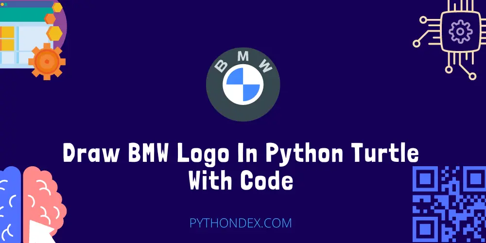 Draw BMW Logo In Python Turtle With Code