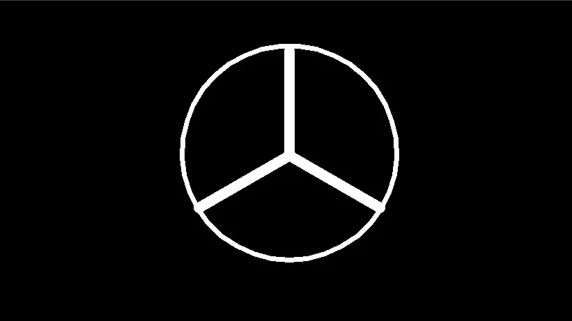 Mercedes Logo Drawing In Python