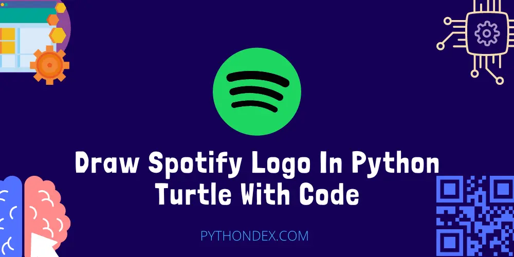 Draw Spotify Logo In Python Turtle With Code