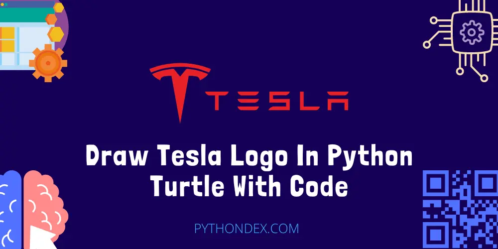 Draw Tesla Logo In Python Turtle