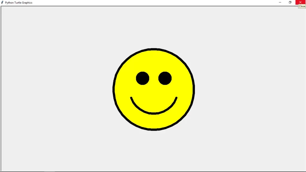 Smiley Face Drawing In Python
