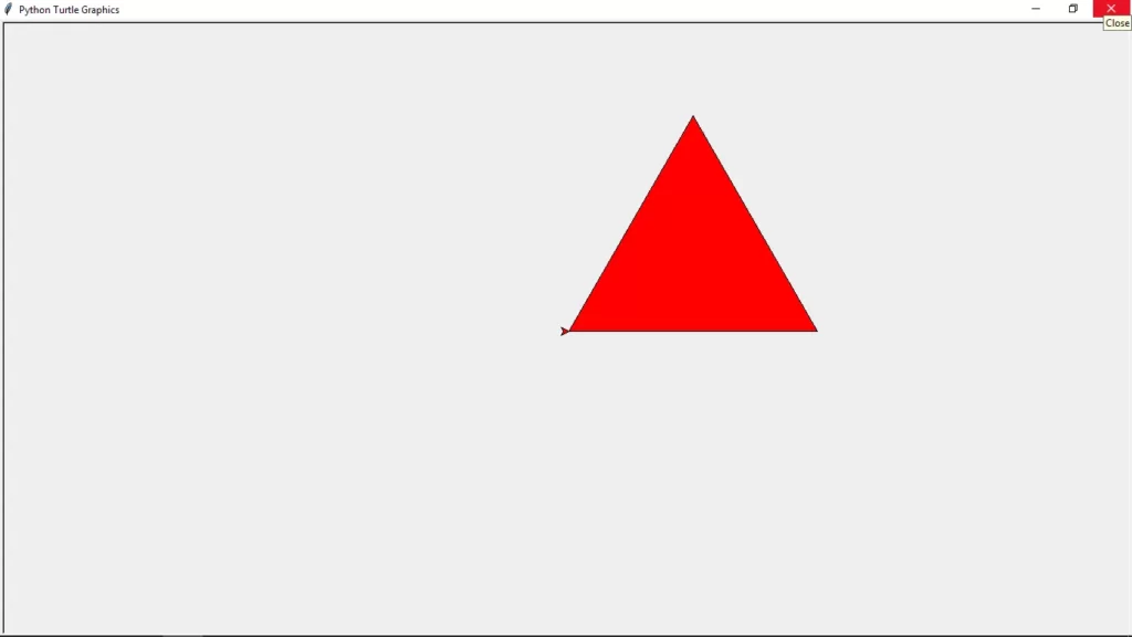 Triangle Drawing In Python