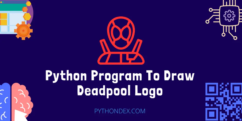 Python Program To Draw Deadpool Logo