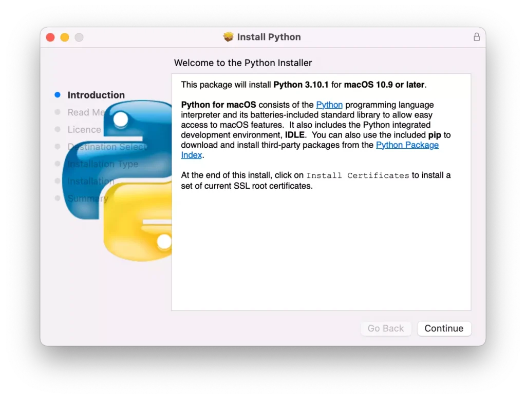 Python mac installer